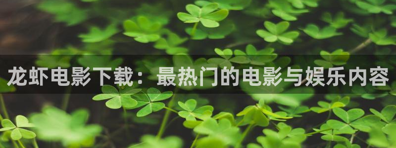 木瓜影视怎么下载：龙虾电影下载：最热门的电影与娱乐内容